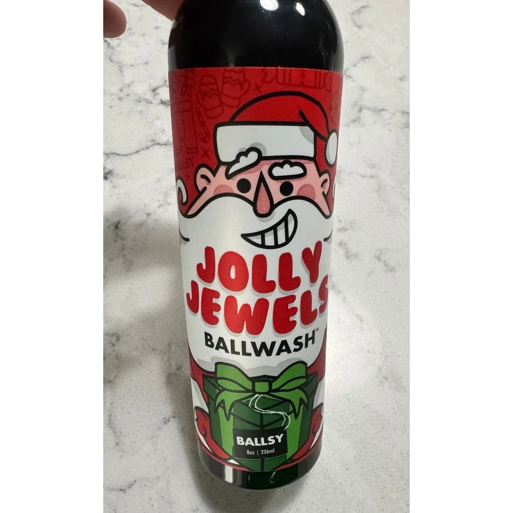 Men's Christmas themed stocking stuffer ball wash shart wipes humor gag‎ gift